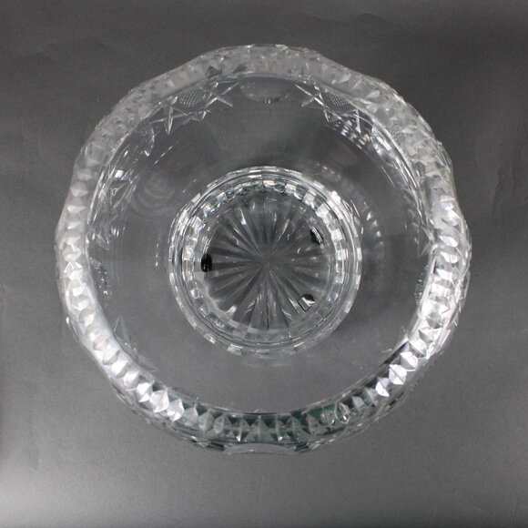 Brierly Bowl 8 x 7 Cut Crystal Footed Full Lead Hand Cut Bowl - Picture 3 of 12